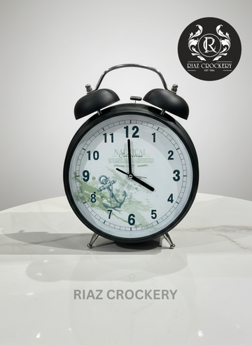 METAL ALARM TABLE CLOCK