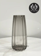 BLACK CRYSTAL VASE