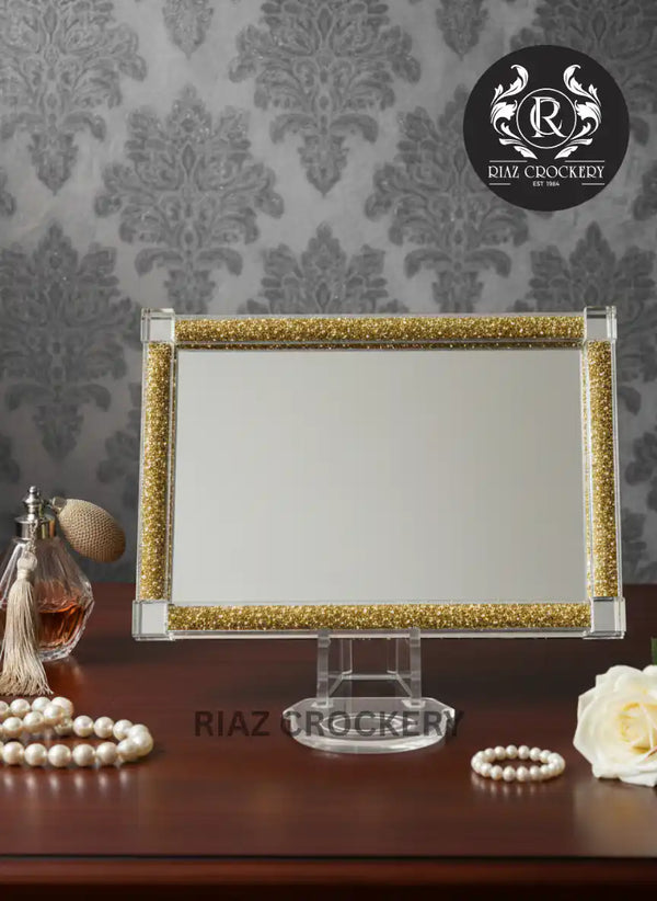 GOLDEN MIRROR PERFUME TRAY