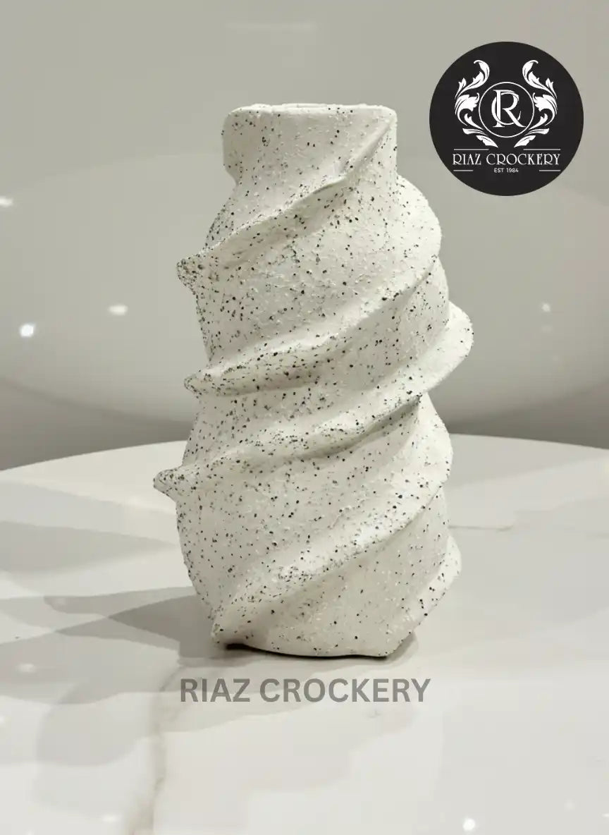 WHITE CERAMIC VASE