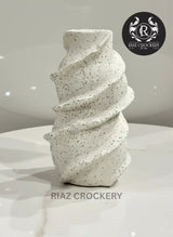 WHITE CERAMIC VASE
