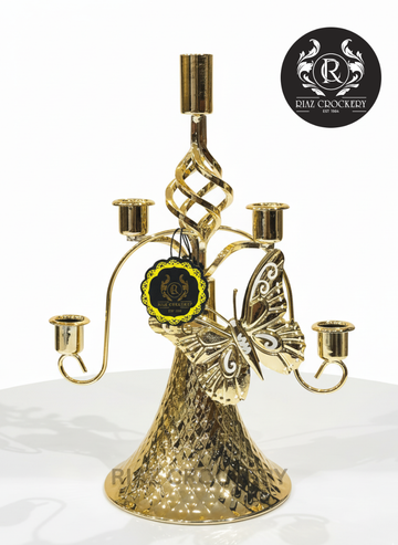 Golden 5-Pot Candle Stand