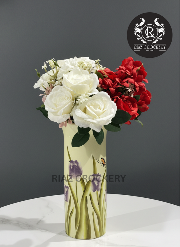 YELLOW FLOWER VASE