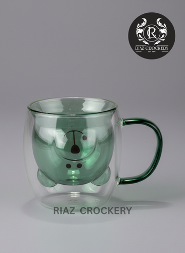 DOUBLE GLASS CRYSTAL MUG