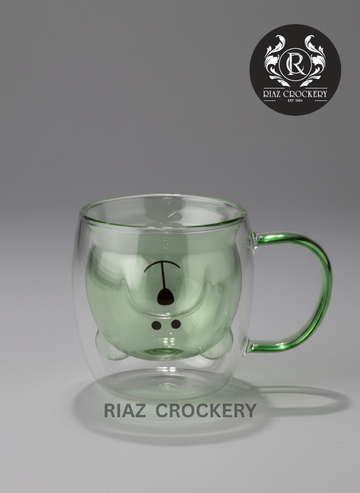 DOUBLE GLASS CRYSTAL MUG