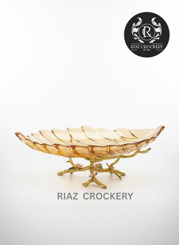GOLDEN CRYSTAL DISH