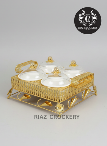 GOLDEN DRY FRUIT TRAY