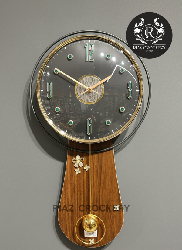 WOODEN FANCY WALL CLOCK
