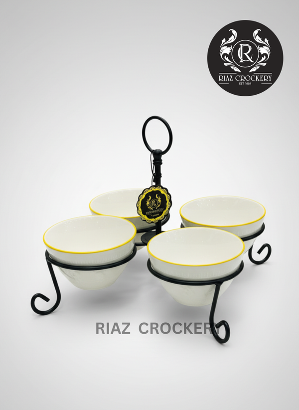 BRILLIANT 4PCS SERVING HOLDER