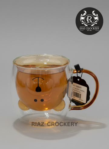 DOUBLE GLASS CRYSTAL MUG