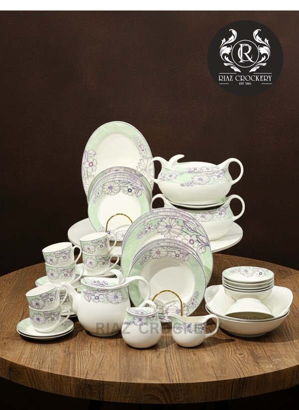 RED FLAME DINNER SET 61-PCS