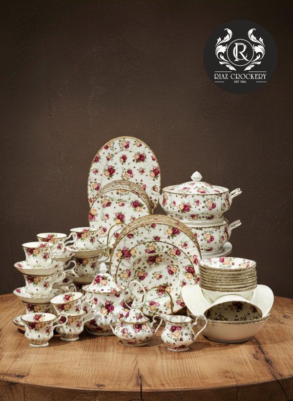GTC ROYAL ALBERT DINNER SET 85-PCS 12 PERSON