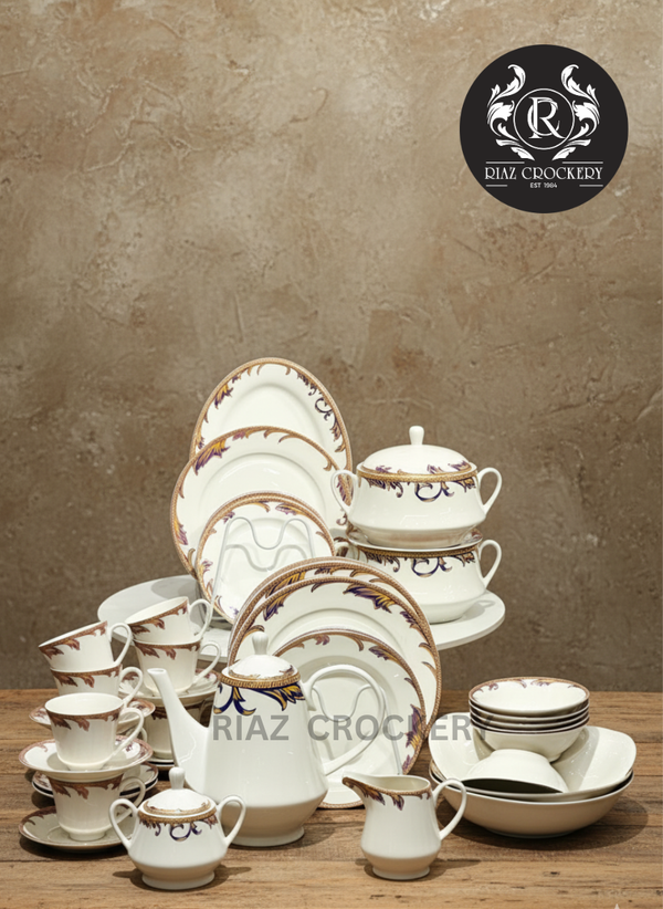 RED FLAME DINNER SET 61-PCS