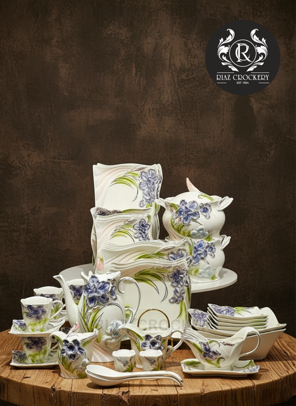 SANTA CLARA AMBOSE DINNER SET 61-PCS