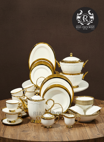 GREEN GJK DINNER SET 61-PCS