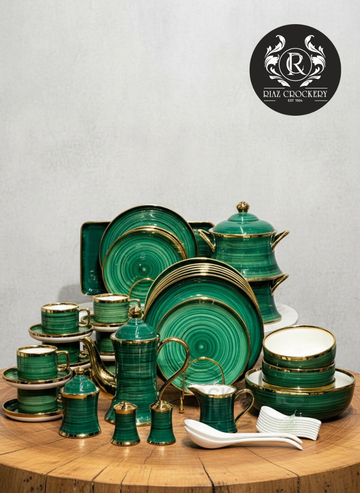 TWO TONE DINNER SET 72-PCS 8-PERSONS
