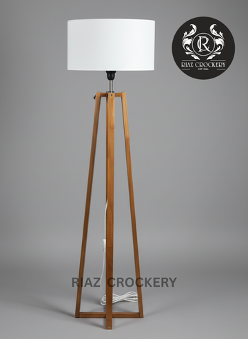 WOODEN FLOOR LAMP