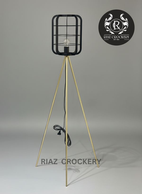 GOLDEN TRIPOD FLOOR LAMP