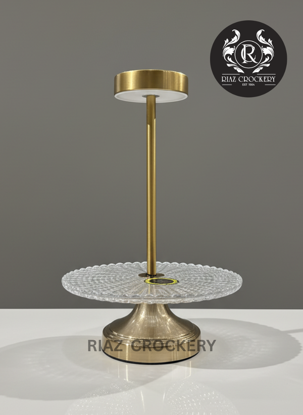 CRYSTAL GOLD TOUCH LAMP