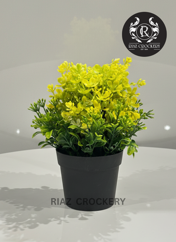 BLACK POT FLOWER PLANTER