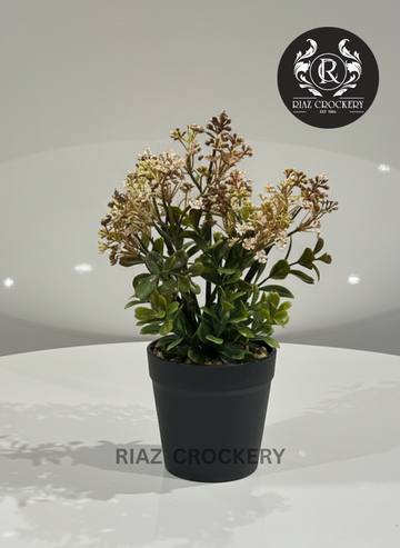 BLACK POT FLOWER PLANTER