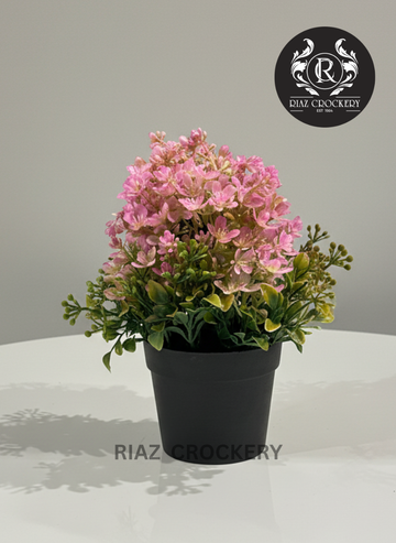 BLACK POT FLOWER PLANTER