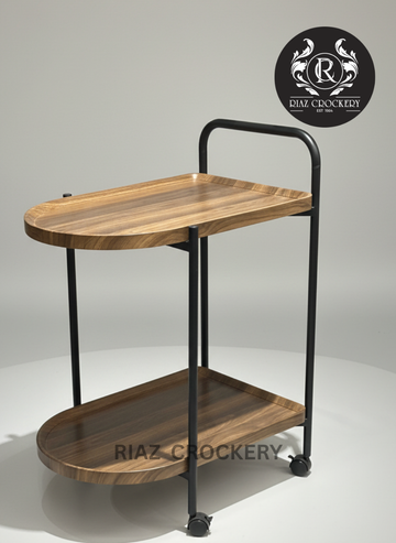 WOODEN TEA TROLLEY