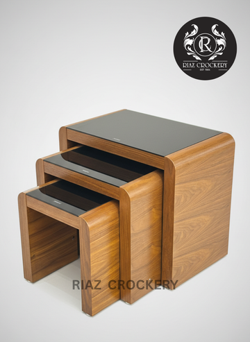 WOODEN 3PCS TABLE SET