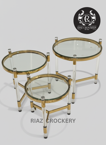 GOLDEN ARABIC 3PCS TABLE SET