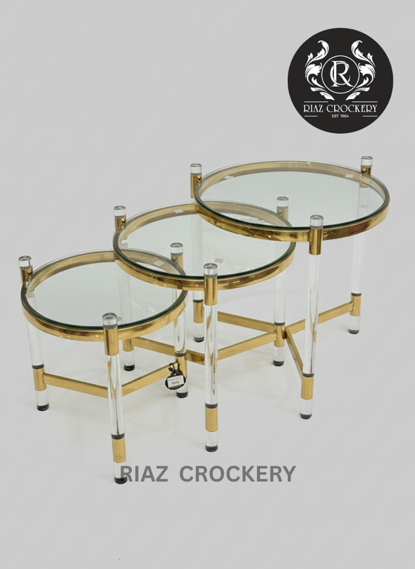 GOLDEN ARABIC 3PCS TABLE SET