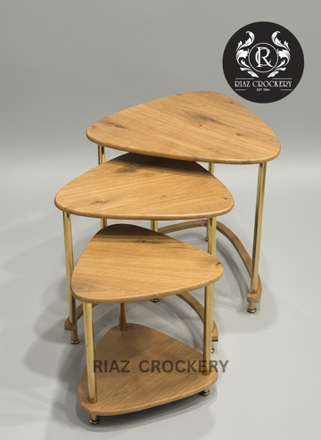 ELEGANT TRIANGEL 3PCS TABLE SET