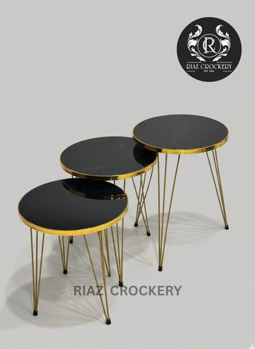 WOODEN CARVING 3PCS TABLE