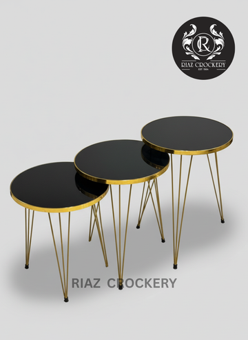 WOODEN CARVING 3PCS TABLE