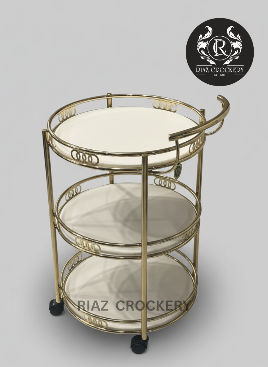 GOLDEN BLACK TEA TROLLEY