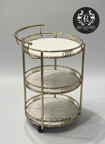 GOLDEN BLACK TEA TROLLEY