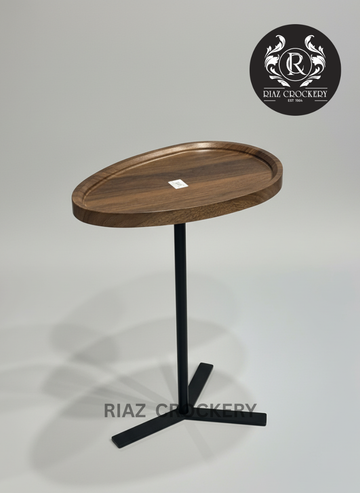 WOODEN OVAL TABLE