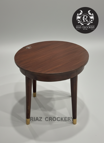 WOOD HAND MADE ROUND TABLE
