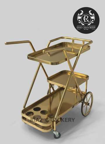 GOLDEN TEA TROLLEY