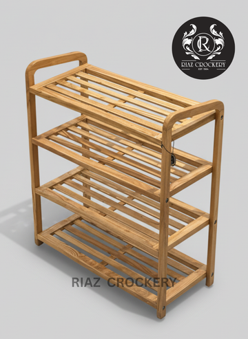 ELEGANT WOODEN SHOES RACK 4STEPS