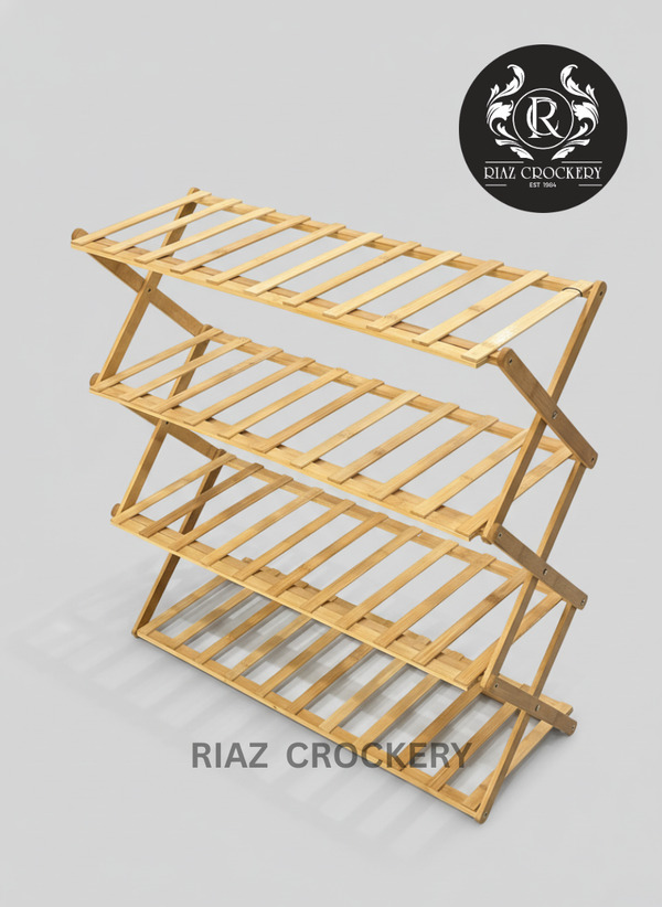 BAMBOO SHOES RACK FOLDING