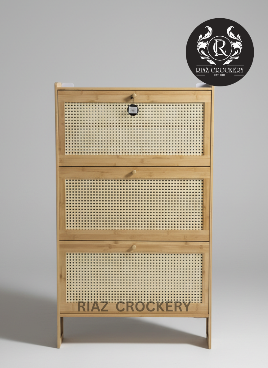 WOODEN SHOES RACK 3STEPS LARGE