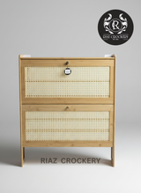 WOODEN SHOES RACK 2STEP LARGE
