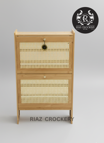 WOODEN SHOES RACK 2STEPS MEDIUM