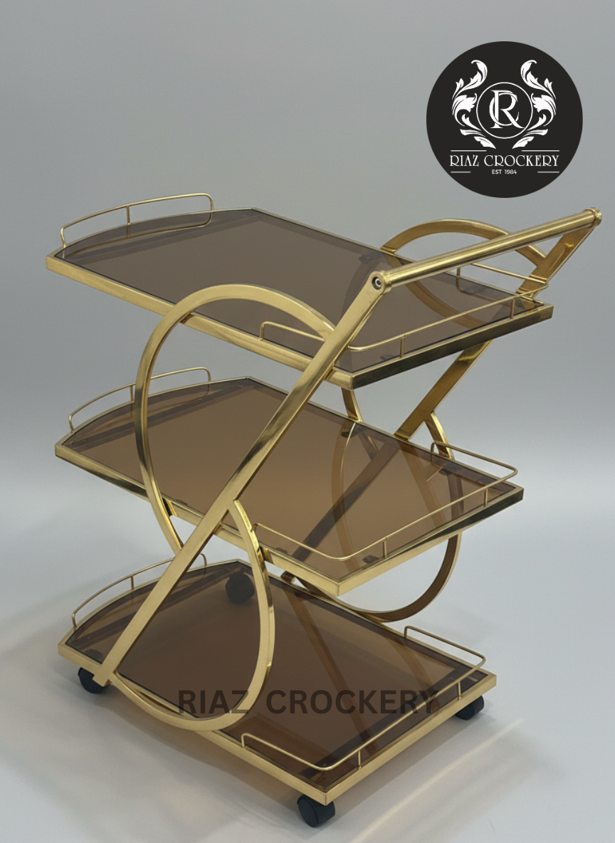 TEA TROLLEY GOLDEN
