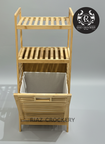 WOODEN LAUNDRY BASKET