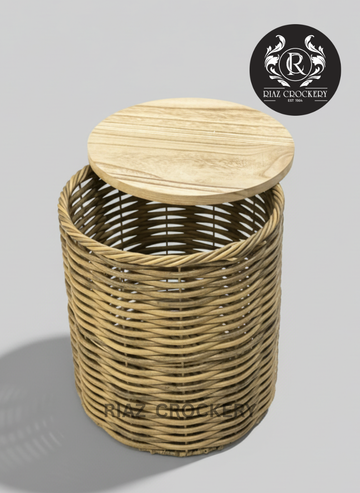 CAN TABLE & LAUNDRY BASKET