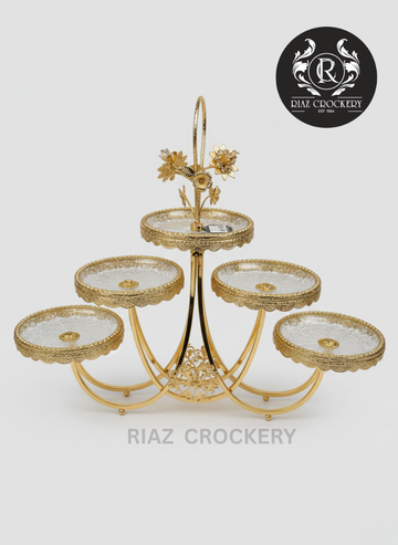 GOLDEN CRYSTAL SWEET DISH 5-STEPS
