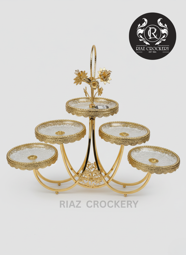 GOLDEN CRYSTAL SWEET DISH 5-STEPS