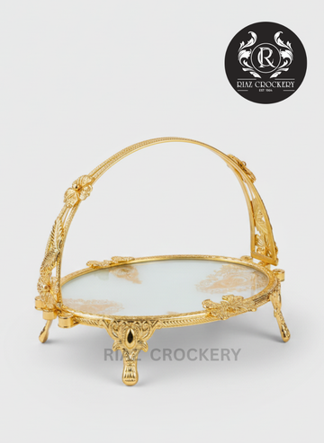 GOLDEN SWEET DISH ROUND