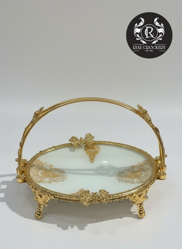 GOLDEN SWEET DISH ROUND